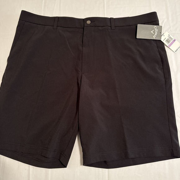 Callaway Opti-Dri Stretch Waistband  Golf Shorts Men's Sz 38 Black NWT's - Picture 1 of 6